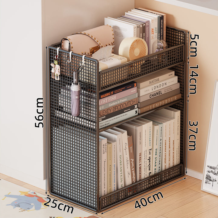 Wire Mesh Bookshelf Organizer Kalsten