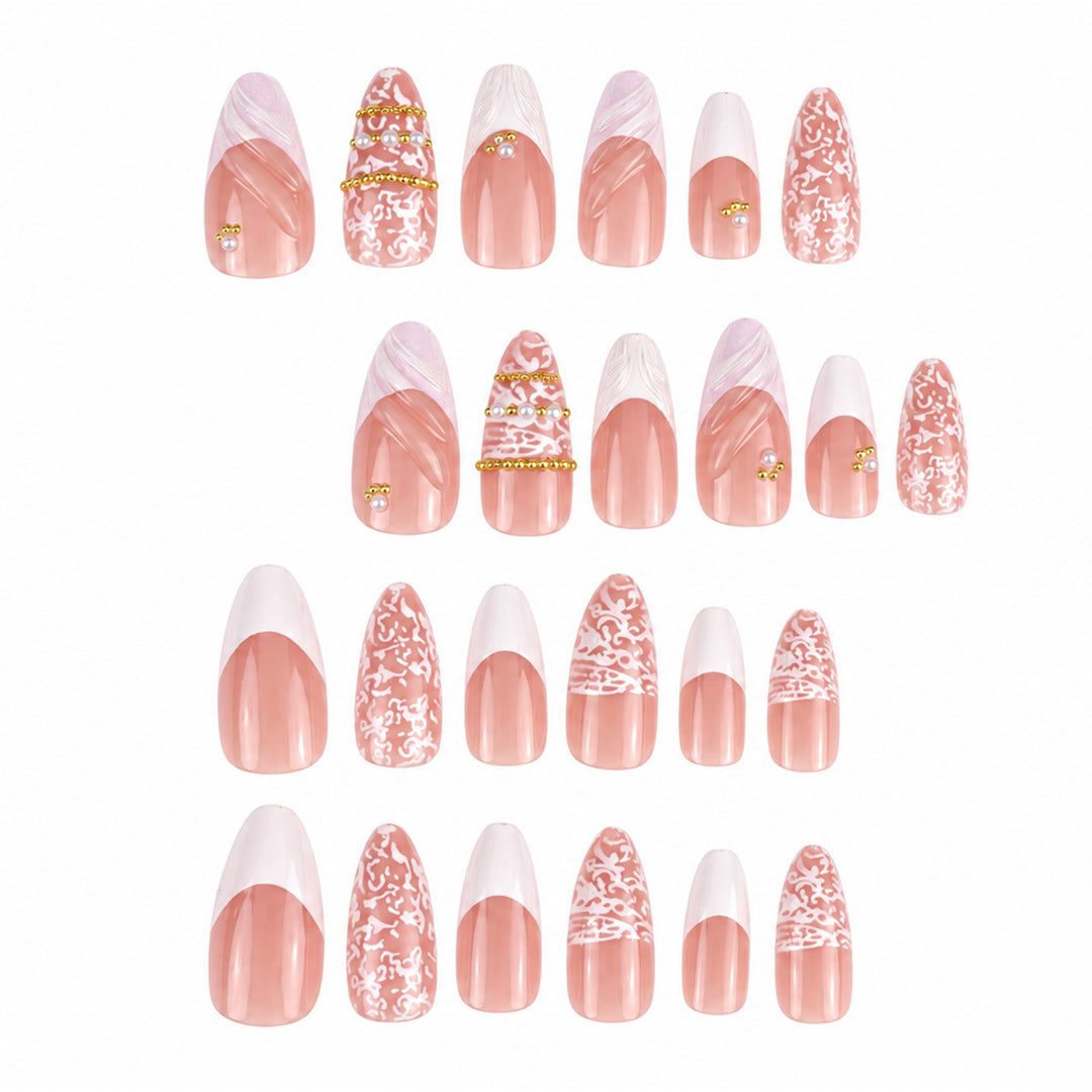 Decorative Luxury Press-On Nail Design