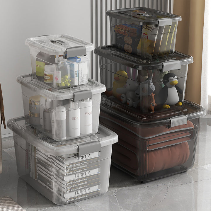 Women's Multifunctional Storage Box with Wheels and Secure Lid Kalsten