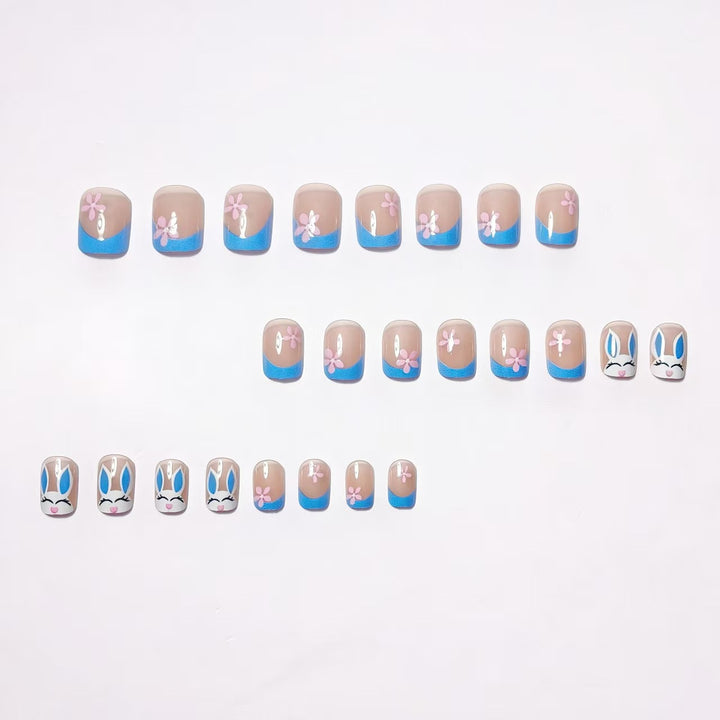 Playful Bunny-Themed Nail Art Kalsten