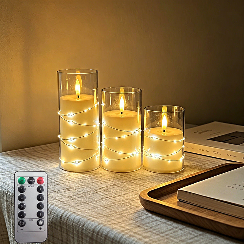LED Scented Candle with Flame Effect Kalsten