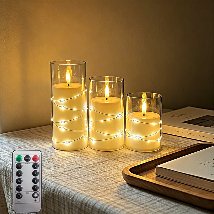 LED Scented Candle with Flame Effect Kalsten