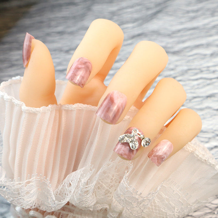 Elegant Marble Design Press-On Nails Set