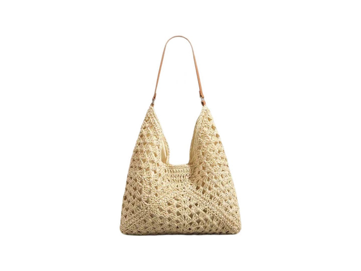 Handbag with Artistic Macrame Design and Flexible Carrying Comfort Kalsten