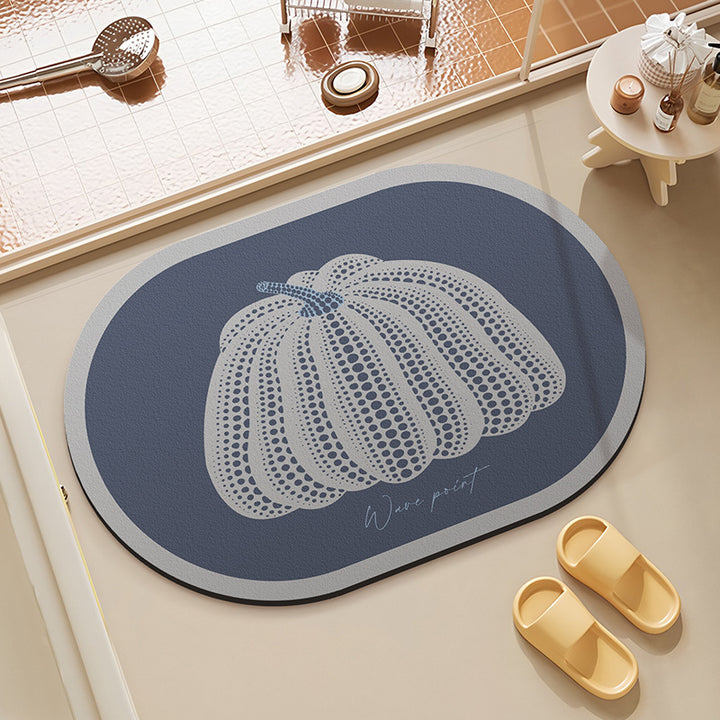 Decorative Pumpkin Shaped Area Mat