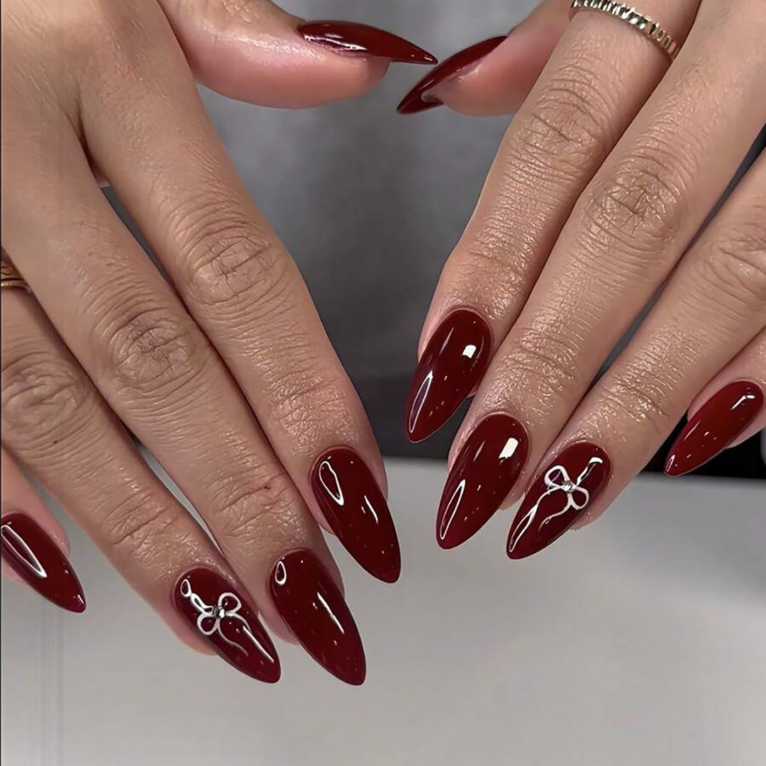 Acrylic nail set with elegant arch design Kalsten