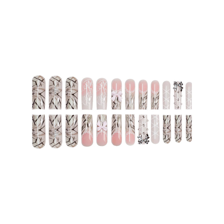 Elegant Decorative Press-On Nail Art Kalsten