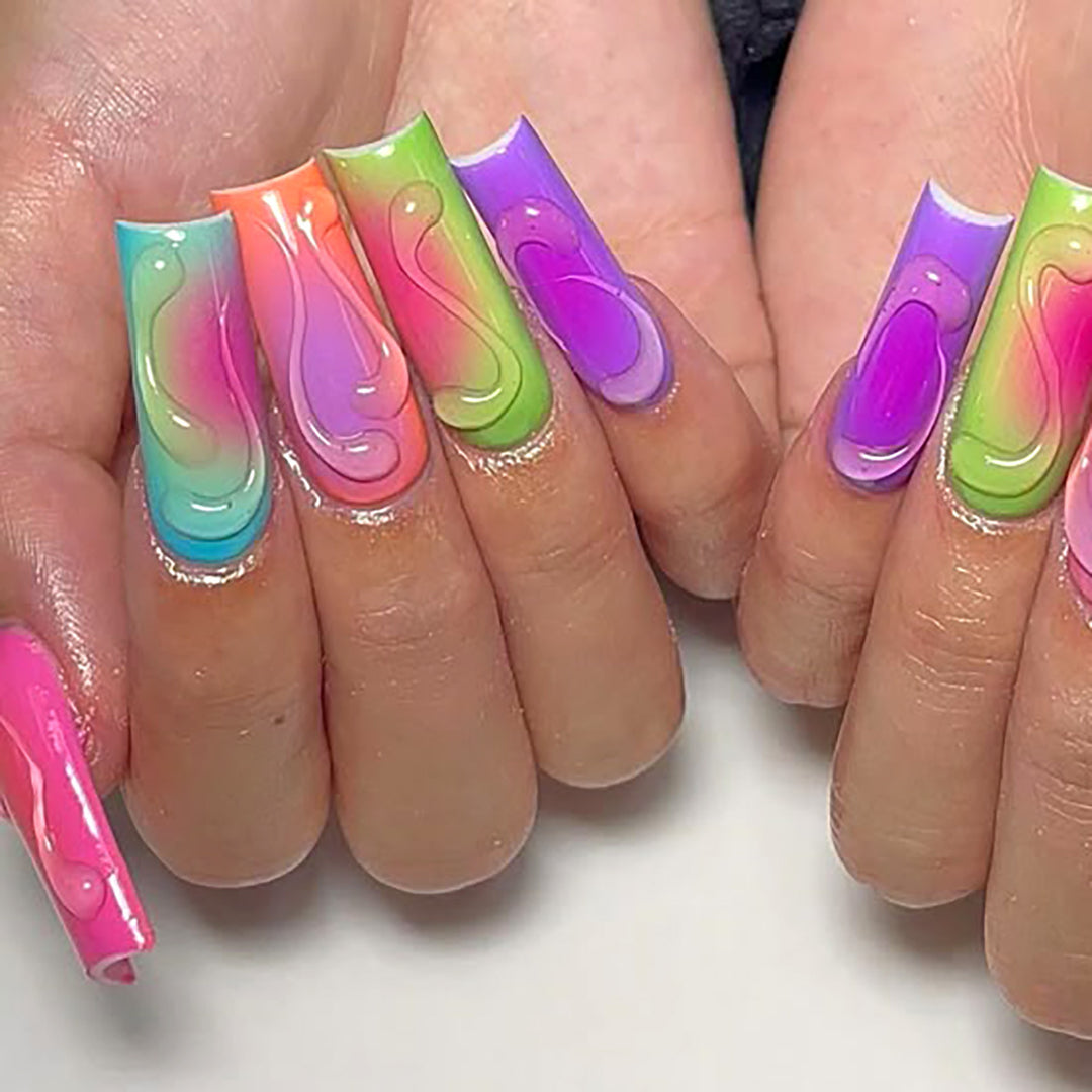 Artistic Ombre Nail Art Extensions Kalsten