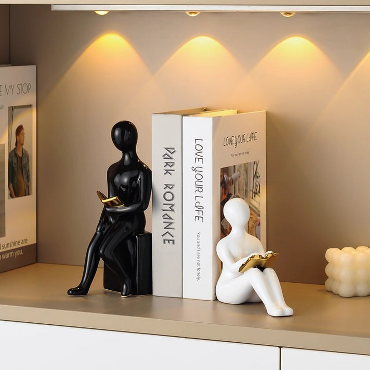 Artistic Sitting Figurine for Home Display