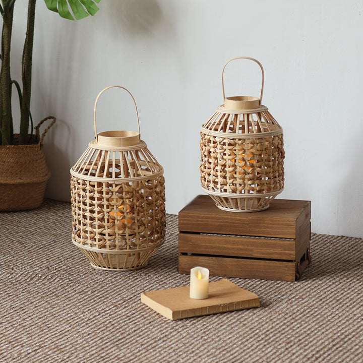 Handcrafted Rattan Lantern Kalsten