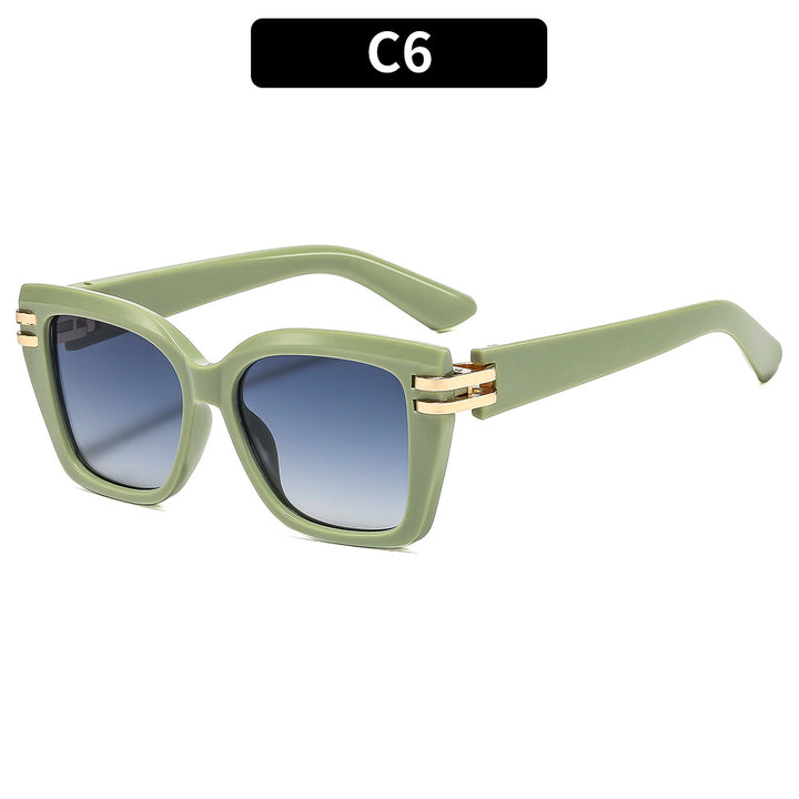 Elegant Oversized Square Frame Sunglasses  1787664505
