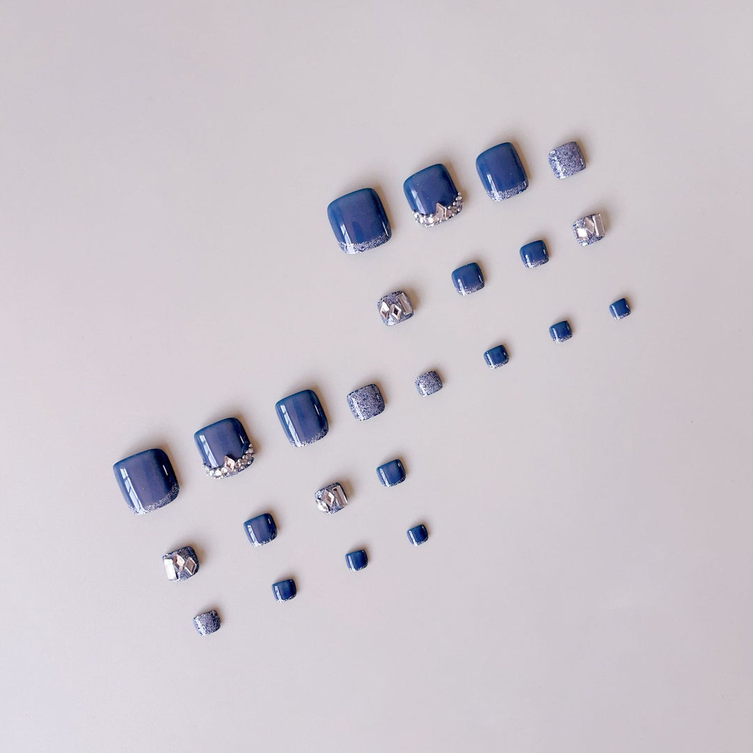 Acrylic Nail Set with Stylish 3D Accents Kalsten