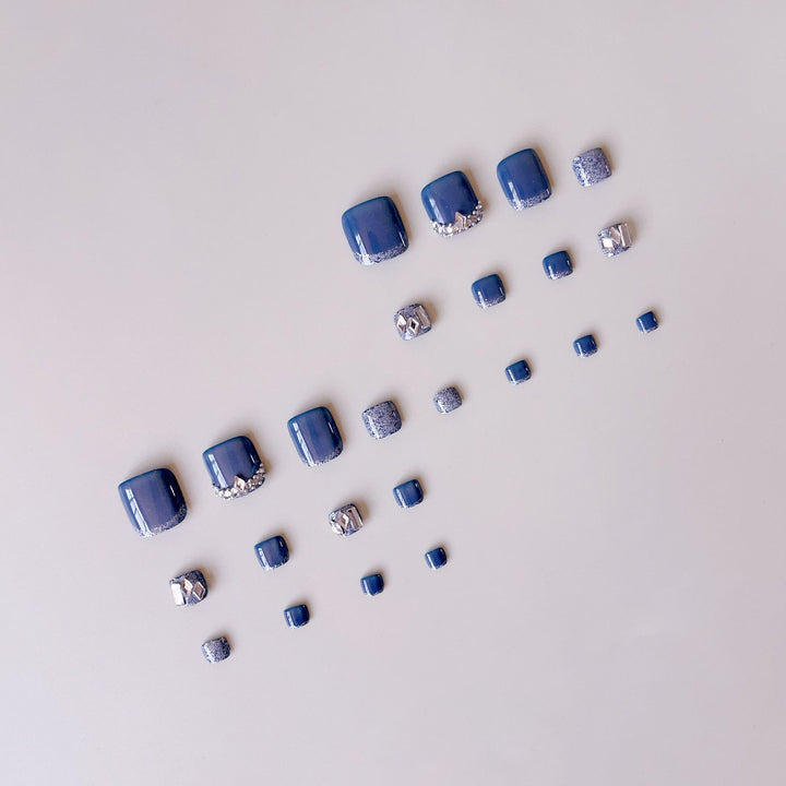 Acrylic Nail Set with Stylish 3D Accents Kalsten