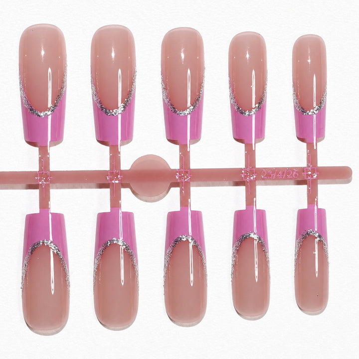 Premium Artificial Nail Set with Elegant Decoration Kalsten