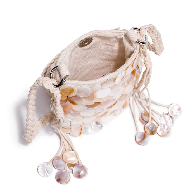 Elegant Shell-Embellished Crossbody Bag Kalsten