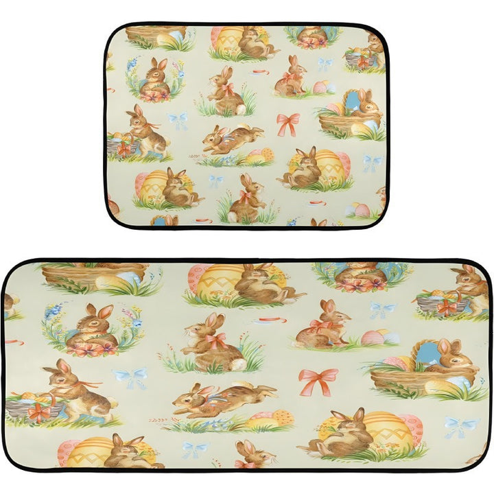 Decorative Bunny Print Runner Mat Kalsten