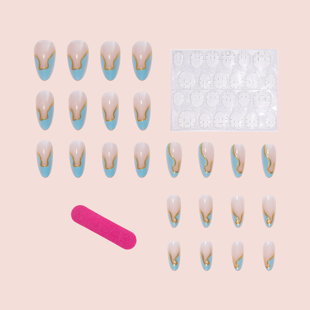 Elegant artificial nail tips with stylish design Kalsten