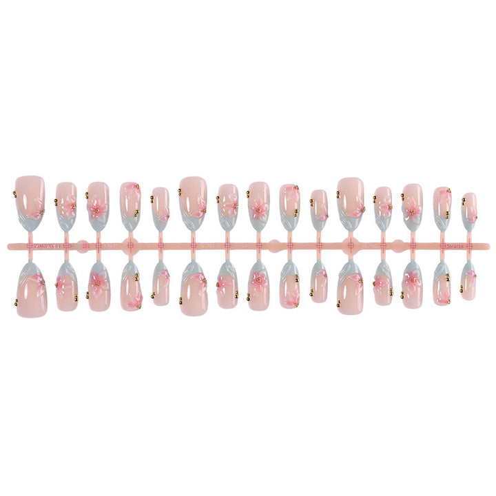 Premium Floral Press-On Nail Set Kalsten
