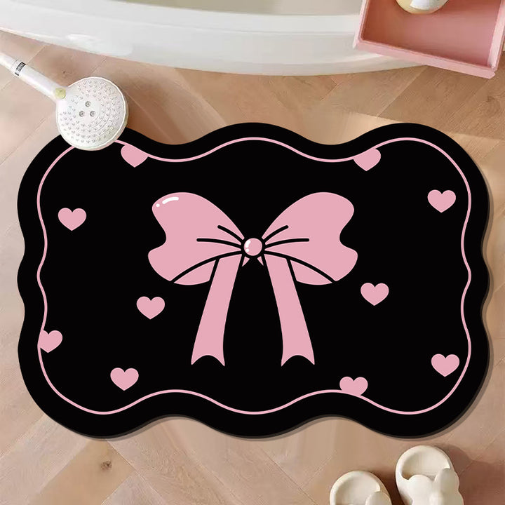 Decorative Bow-Shaped Bath Mat Kalsten