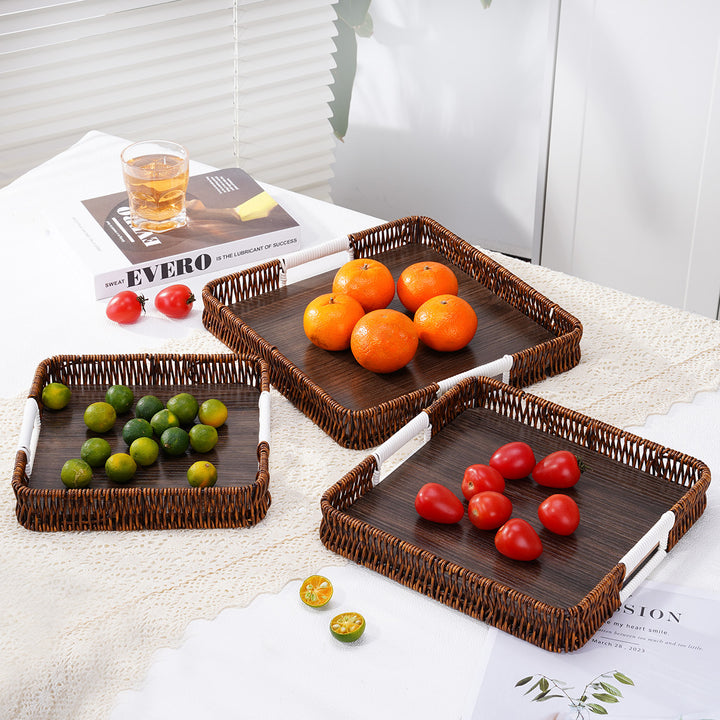 Stylish Handwoven Serving Tray Kalsten
