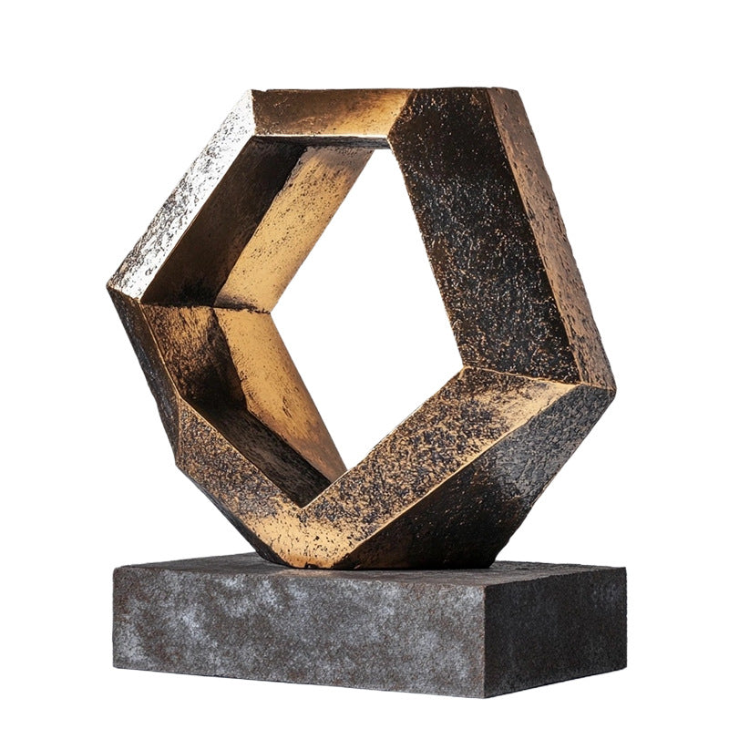 Abstract Decorative Wood Sculpture