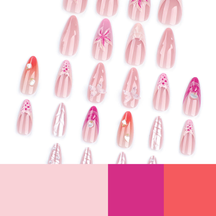 Artful nail extensions with unique 3D accents Kalsten