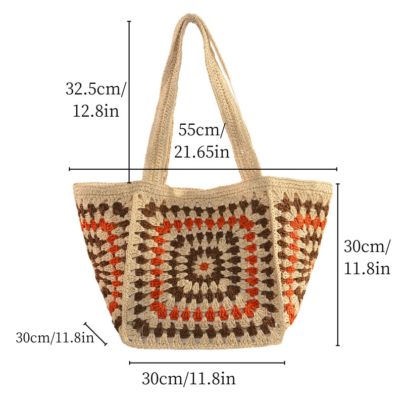 Shoulder bag with unique granny square design Kalsten