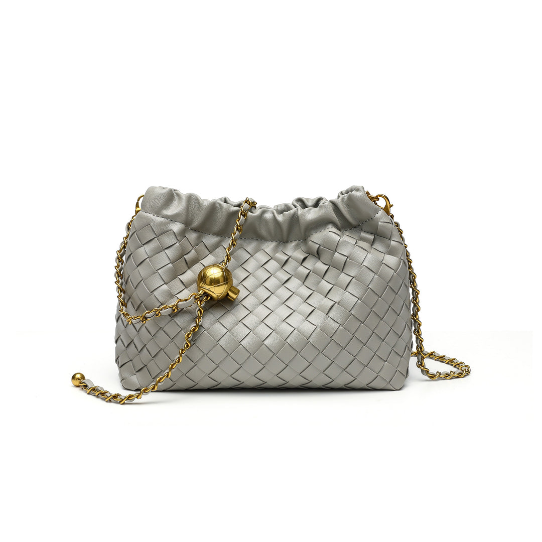 Woven Leather Evening Purse Kalsten