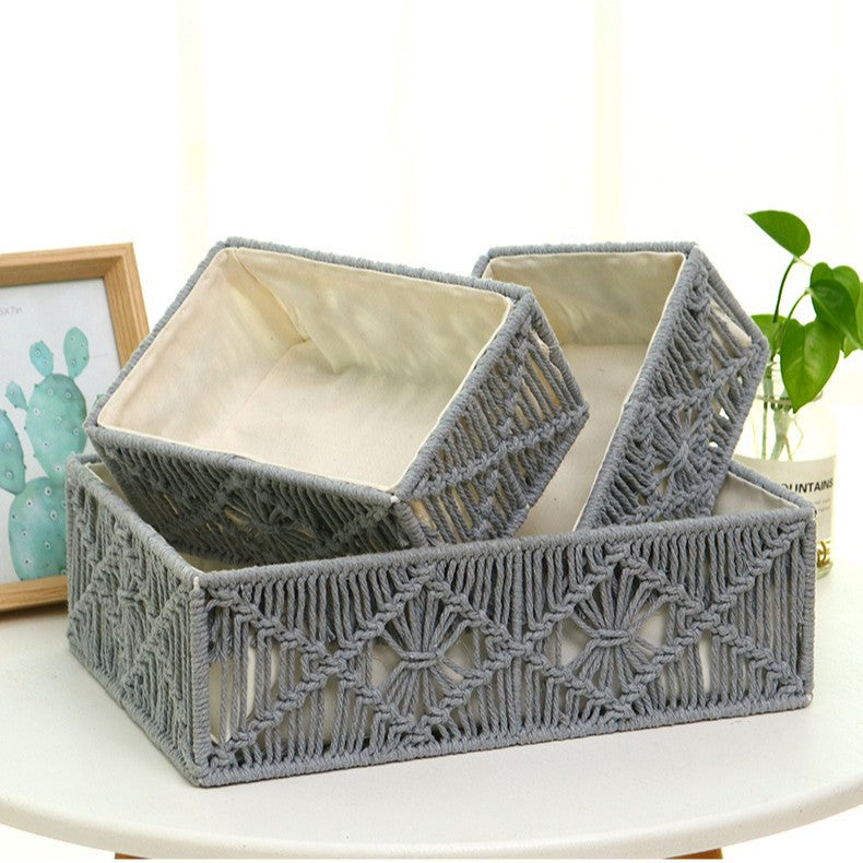 Artisan Macramé Storage Baskets