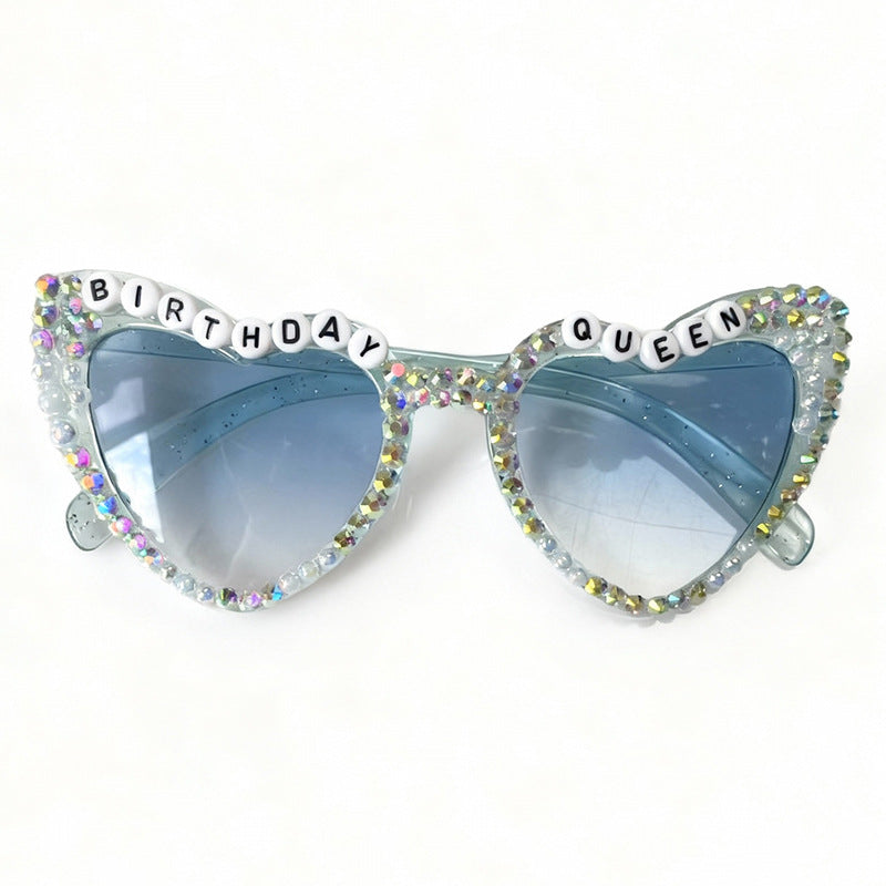 Rhinestone-Accented Birthday-Themed Sunglasses Kalsten