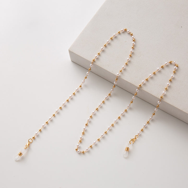 Pearl-Accented Eyewear Chain Kalsten