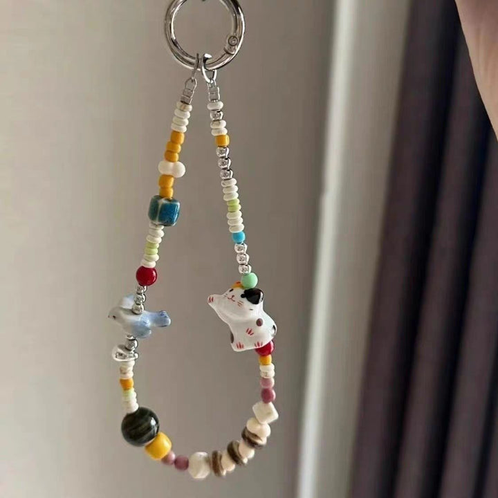 Decorative Beaded Charm Keychain Kalsten 1790134863