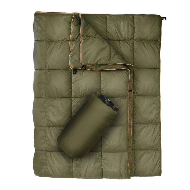 Unisex portable blanket with innovative compression design Kalsten