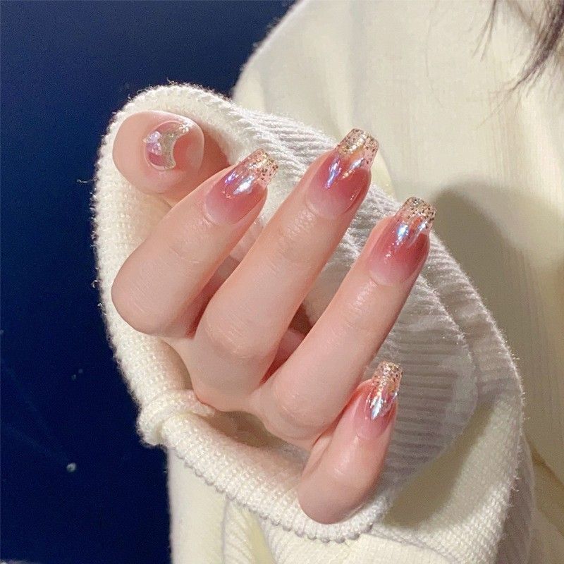Glitter Gradient Nail Tips Kalsten