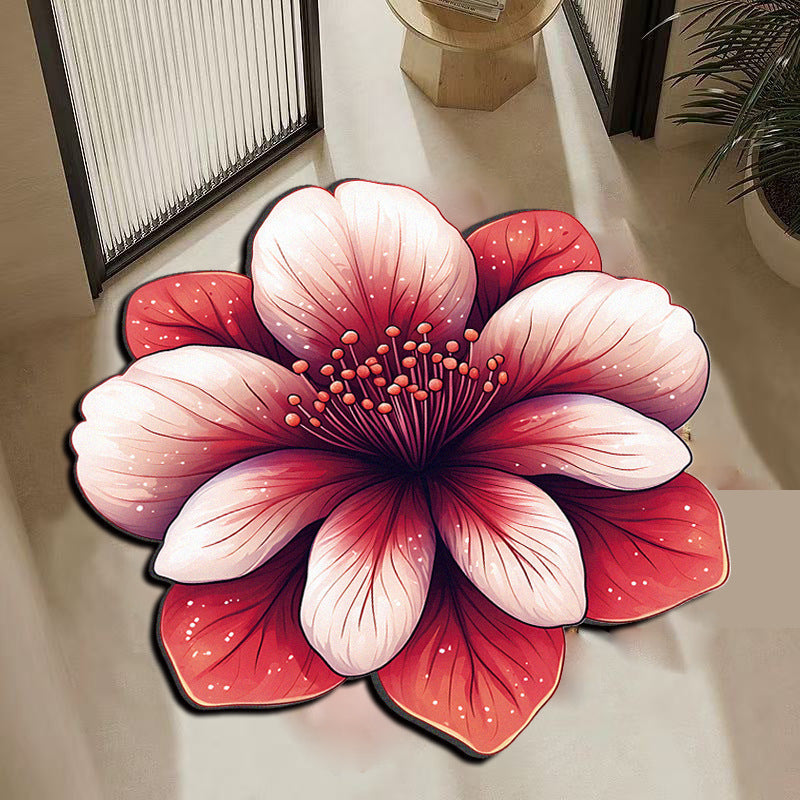 Decorative peacock-themed rug