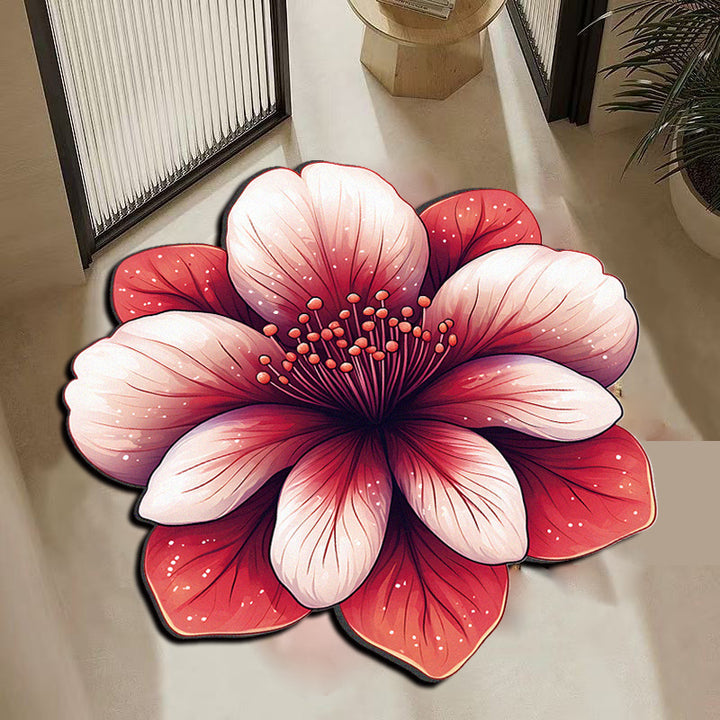 Decorative peacock-themed rug