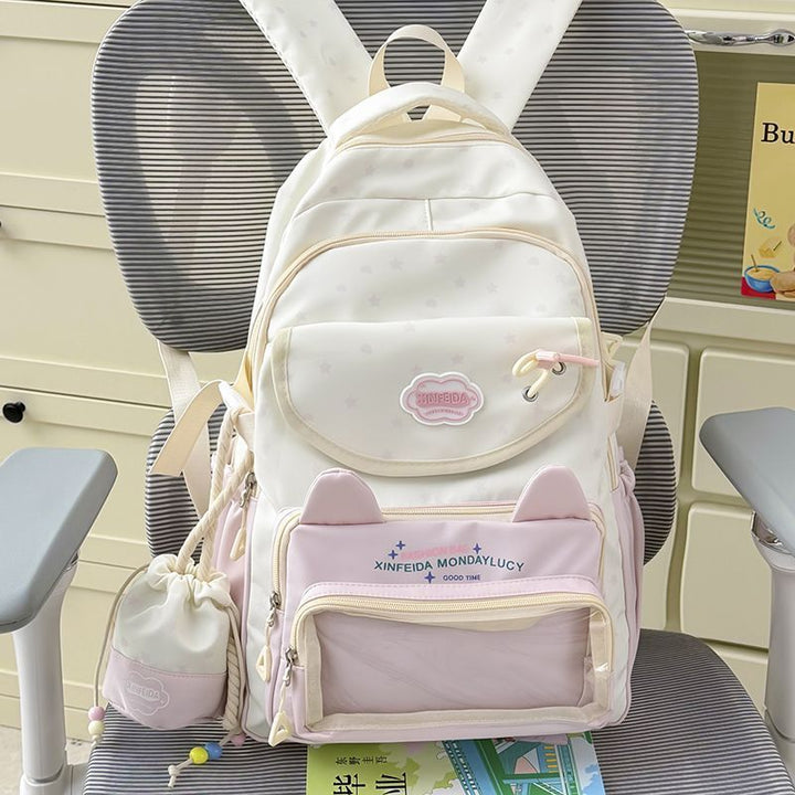 Trendy Cat Ear Design Backpack