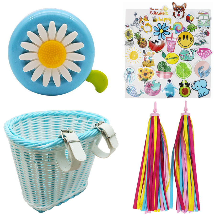 Decorative Woven Bike Basket Kalsten