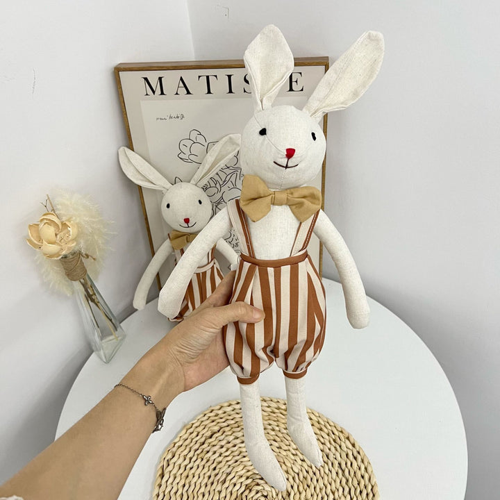 Soft Linen Superhero Mouse Plush with Detachable Cape