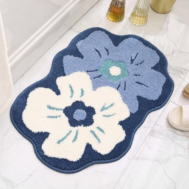 Flower Pattern Bath Mat