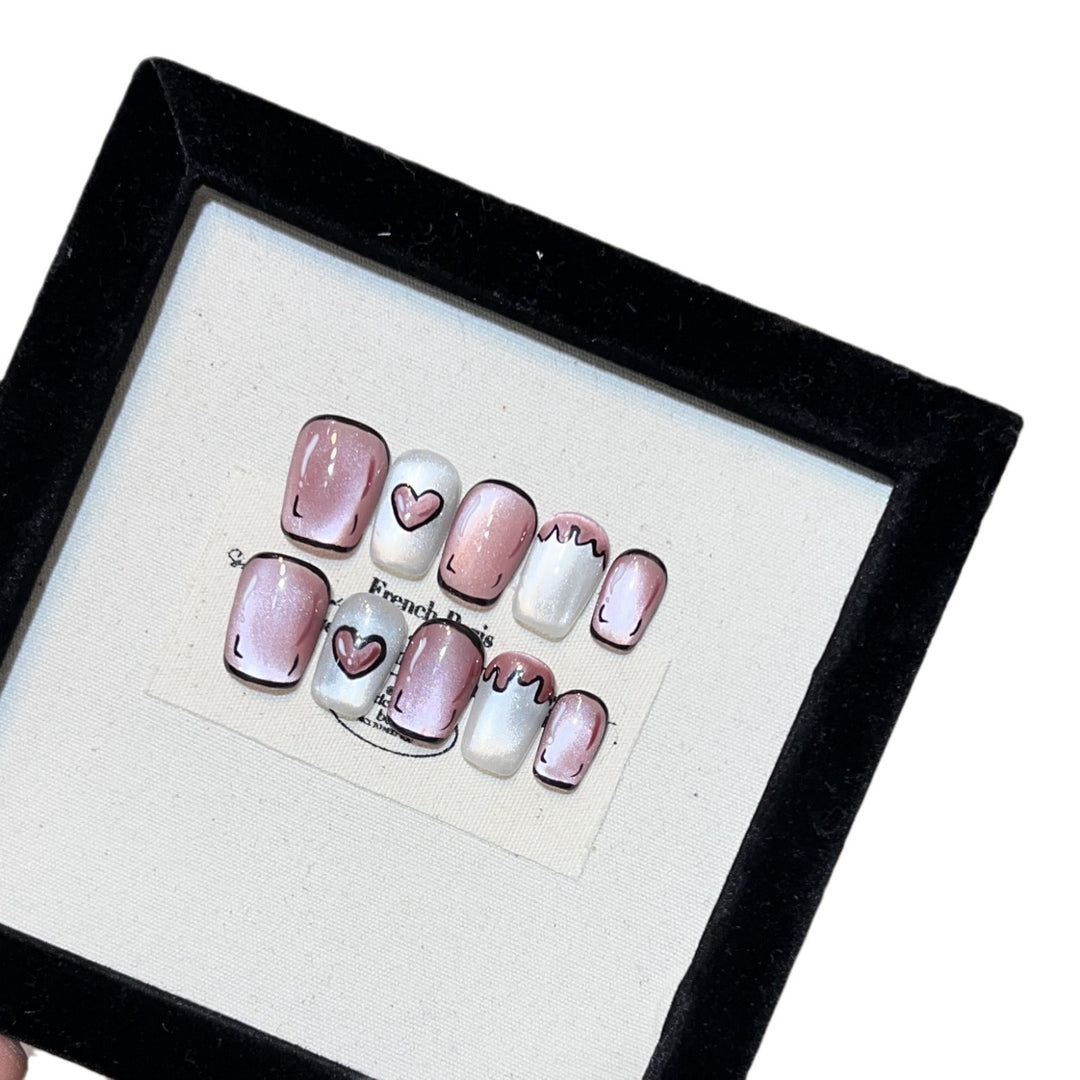 Romantic Press-On Nail Set Kalsten