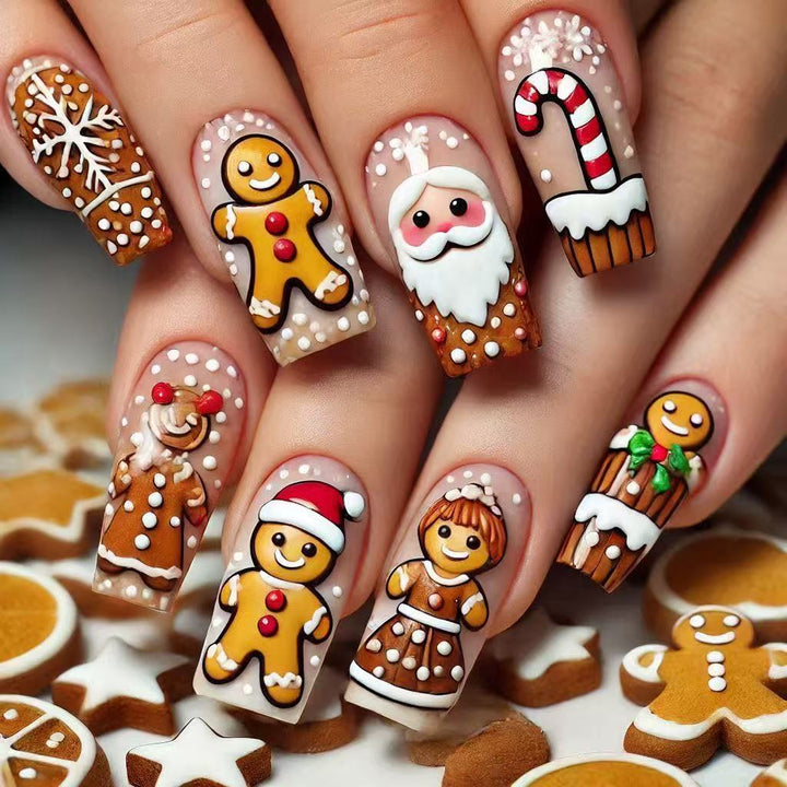Christmas art nails with festive designs Kalsten