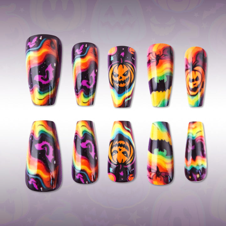 Creative Halloween-Themed Press-On Nails Kalsten