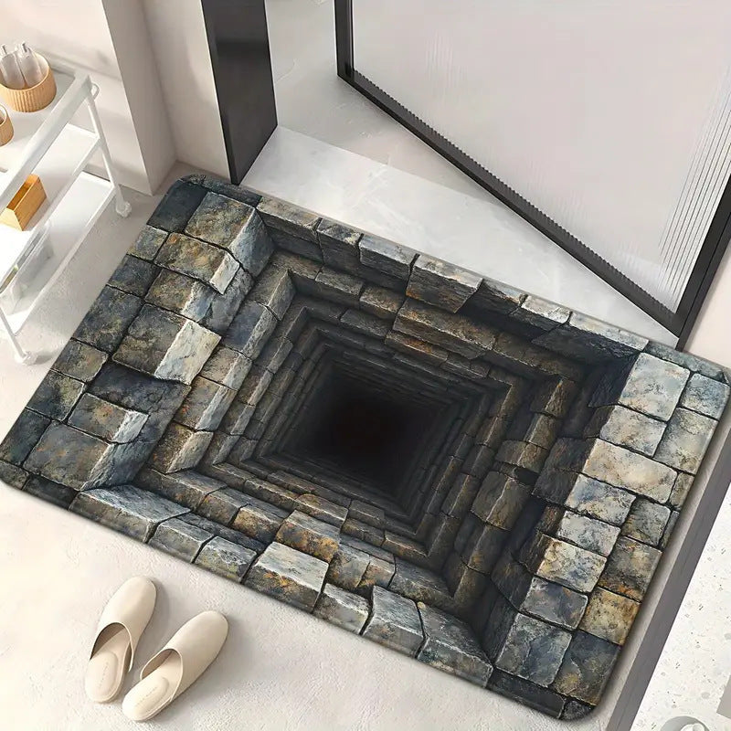 3D Optical Illusion Floor Mat