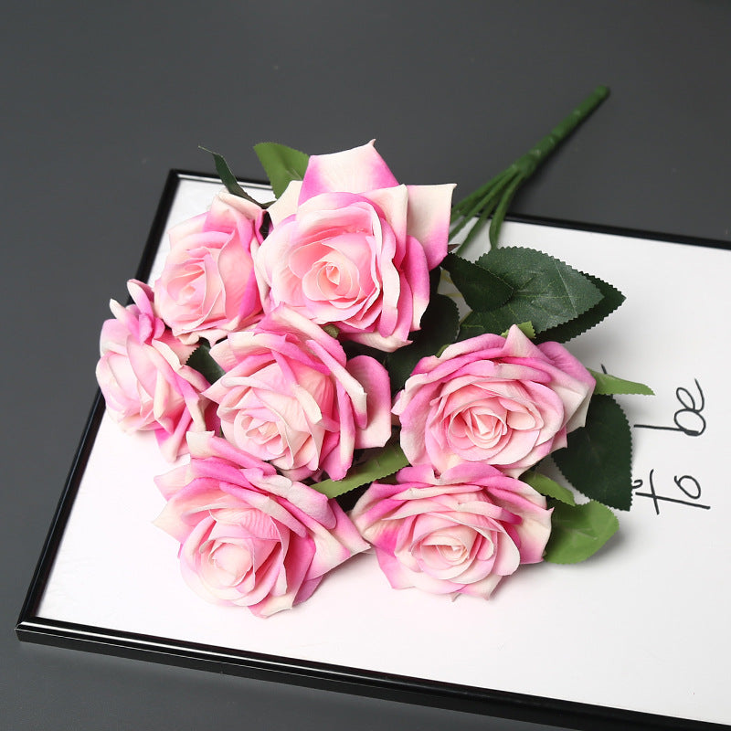 Decorative Faux Rose Bouquet for Home Decor