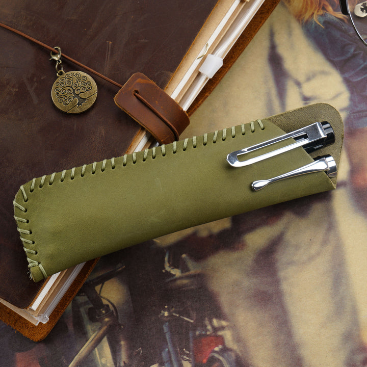 Leather Pencil Roll Case