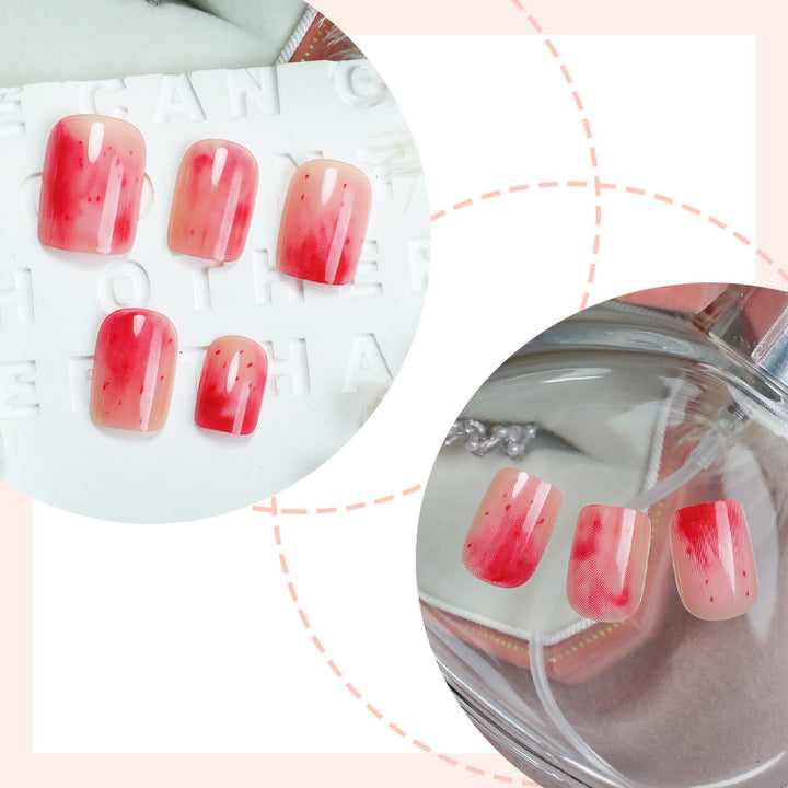 Stylish Marble Finish Press-On Nail Set Kalsten