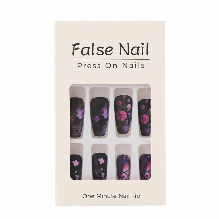 Artificial nails with floral pattern Kalsten