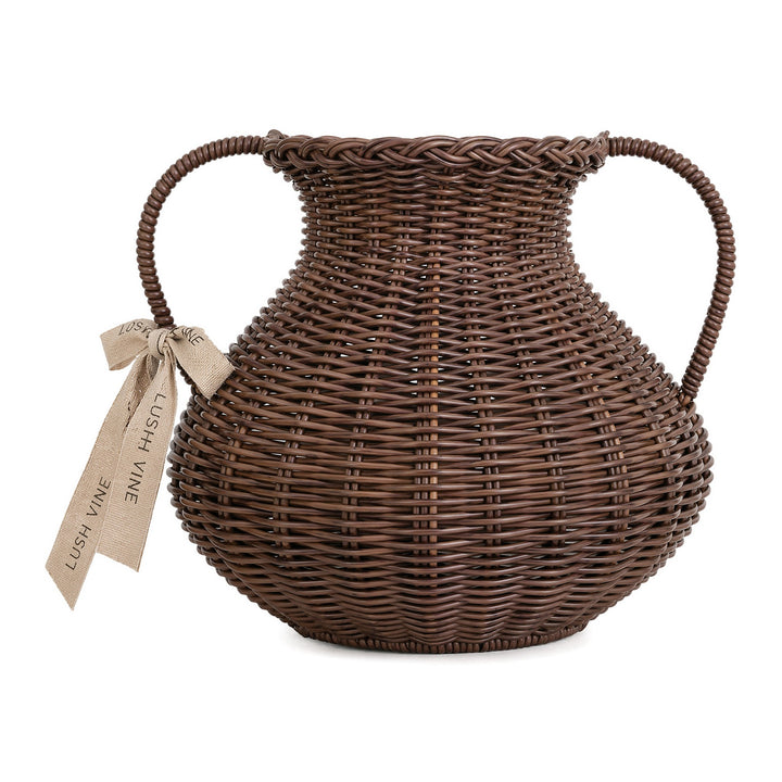 Deko-Vase Made of Rattan Kalsten
