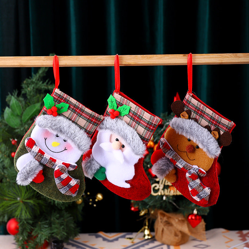 Christmas Fabric Sock Kalsten